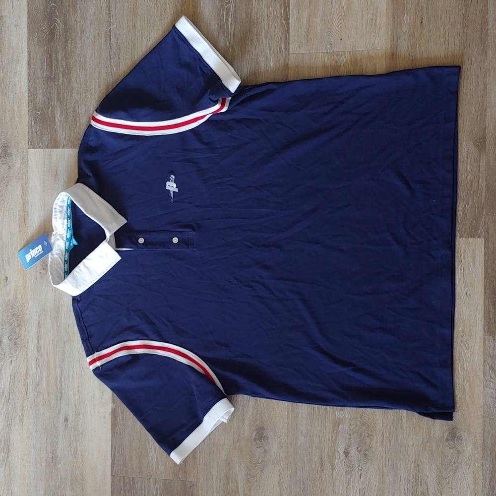 NWT Prince Pickleball Men's Blue Polo Shirt Size XXL
